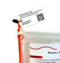 Load image into Gallery viewer, Memory Puzzles: Shapes in English (Tactile & Braille) designed with The American Printing House for the Blind (BUY at APH.org)