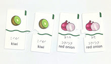 Load image into Gallery viewer, Memory Puzzles: Fruits & Veggies (Tactile & Braille) designed with The American Printing House for the Blind (BUY at APH.org)