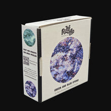 Load image into Gallery viewer, Green and Blue Stone: Double-sided Wood Puzzle Edition