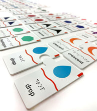 Load image into Gallery viewer, Memory Puzzles: Shapes in English (Tactile &amp; Braille) designed with The American Printing House for the Blind (BUY at APH.org)
