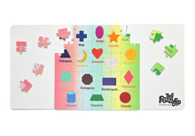 Load image into Gallery viewer, Young Puzzlers: Rainbow Shapes in Spanish (Magnetic)
