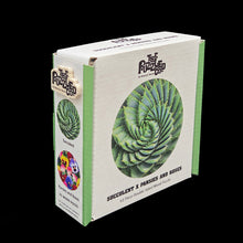 Load image into Gallery viewer, Spiral Succulent x Pansies &amp; Roses: Double-sided Wood Puzzle Edition
