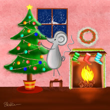 Load image into Gallery viewer, Christmas Mouse - Mini Puzzle
